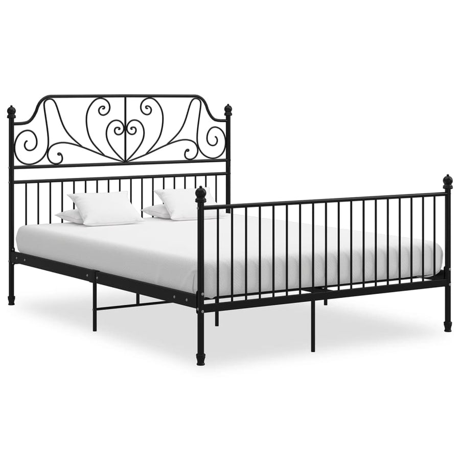 Bedframe metaal zwart 140x200 cm - Griffin Retail