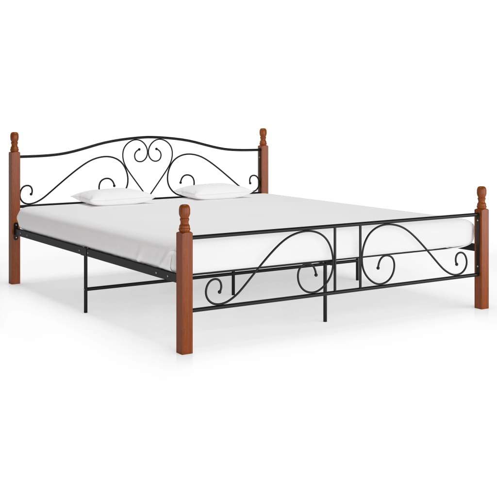 Bedframe metaal zwart 180x200 cm - Griffin Retail