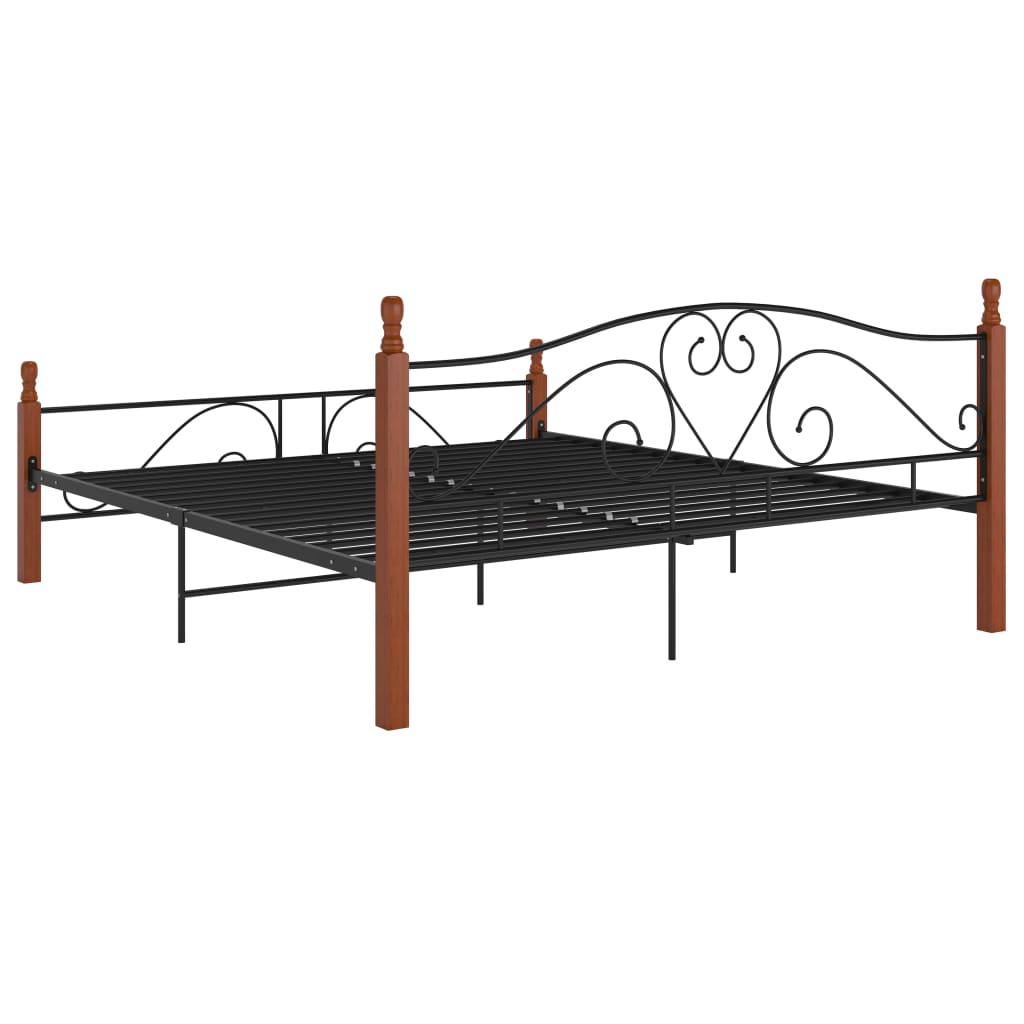 Bedframe metaal zwart 180x200 cm - Griffin Retail