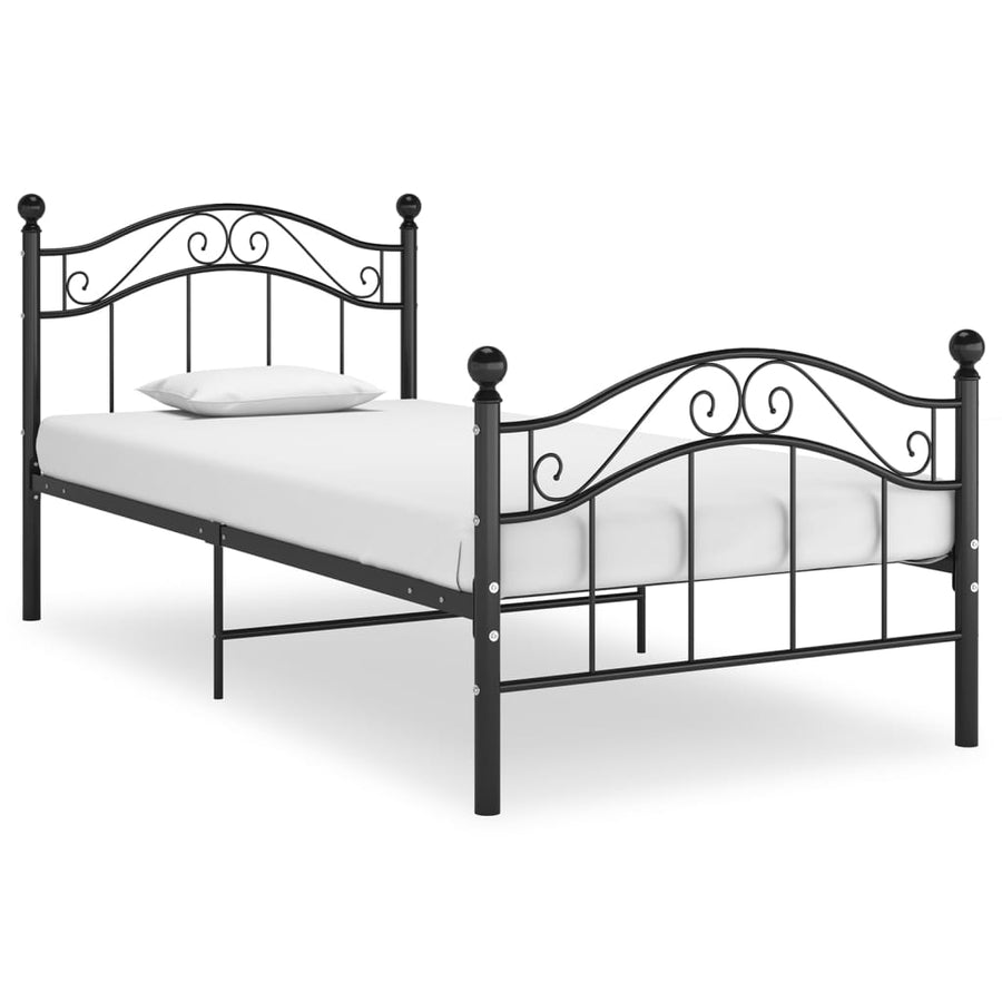 Bedframe metaal zwart 90x200 cm - Griffin Retail