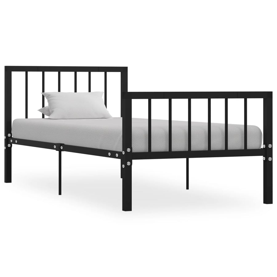 Bedframe metaal zwart 90x200 cm - Griffin Retail