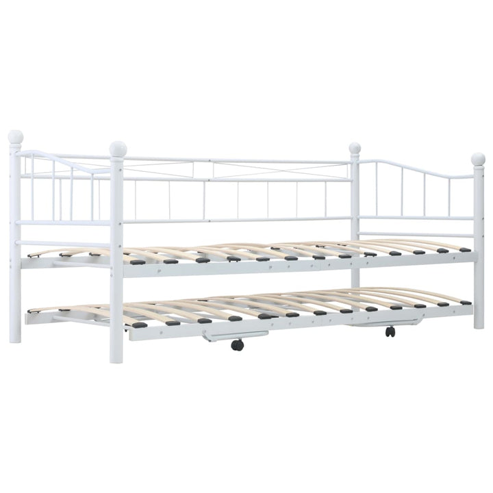 Bedframe staal wit 180x200/90x200 cm - Griffin Retail