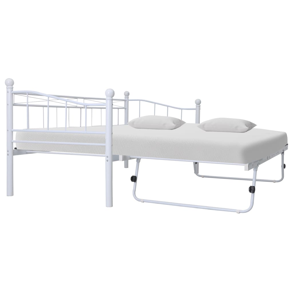 Bedframe staal wit 180x200/90x200 cm - Griffin Retail