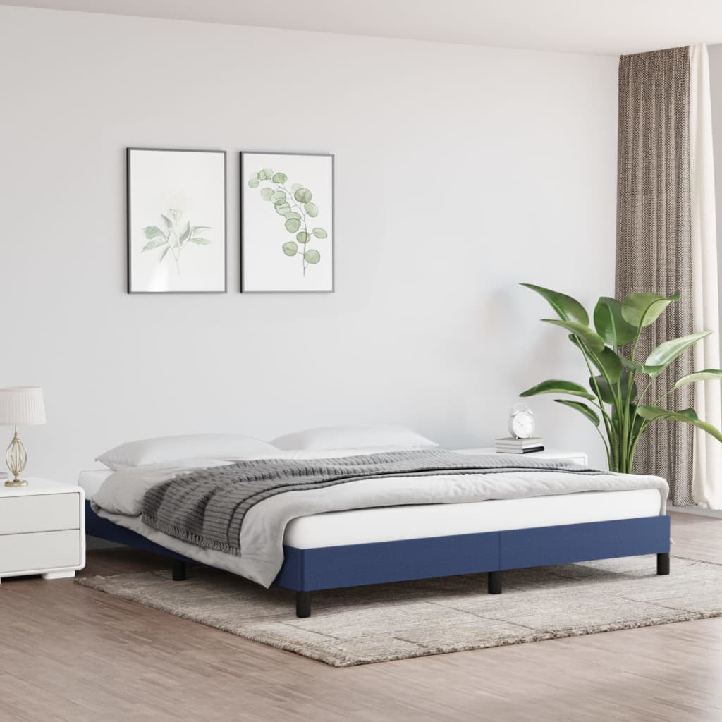 Bedframe stof blauw 160x200 cm - Griffin Retail