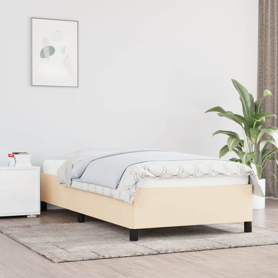 Bedframe stof crème 80x200 cm - Griffin Retail