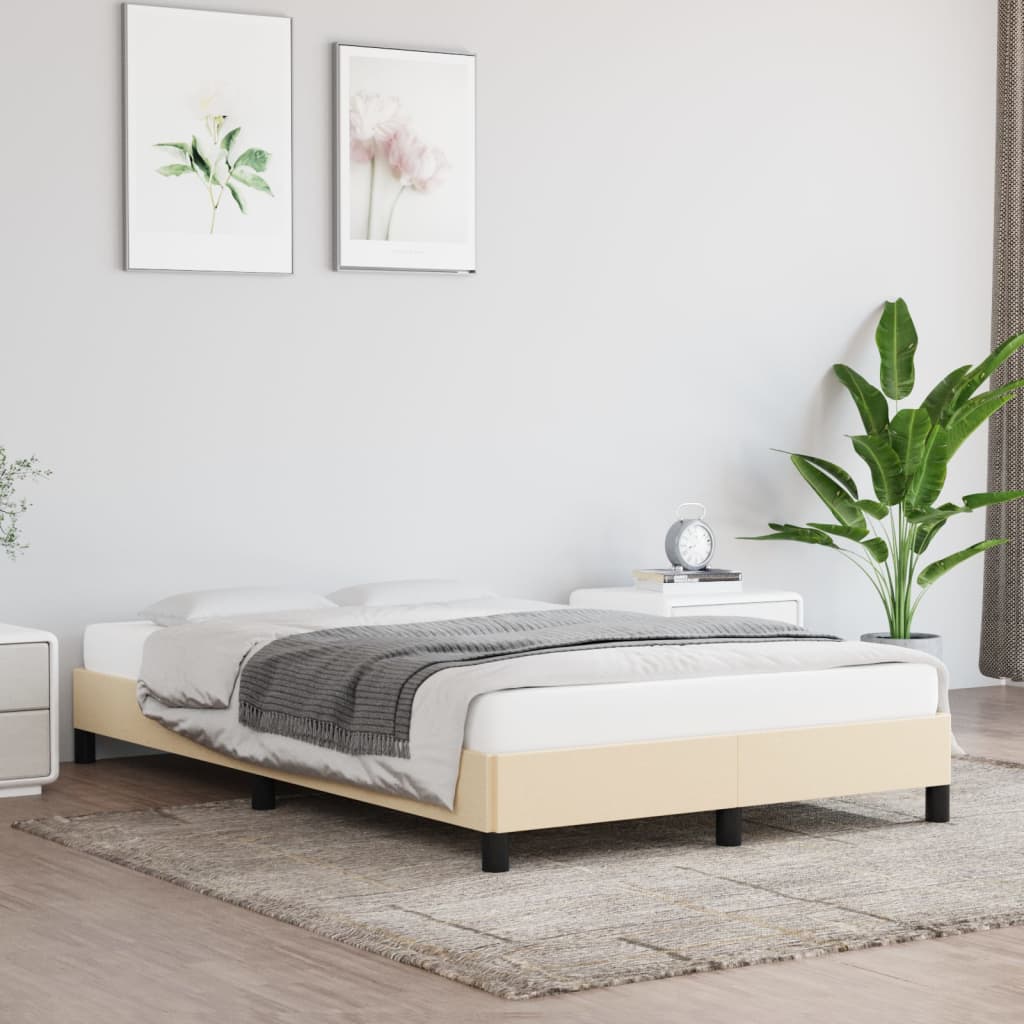 Bedframe stof crèmekleurig 120x200 cm - Griffin Retail