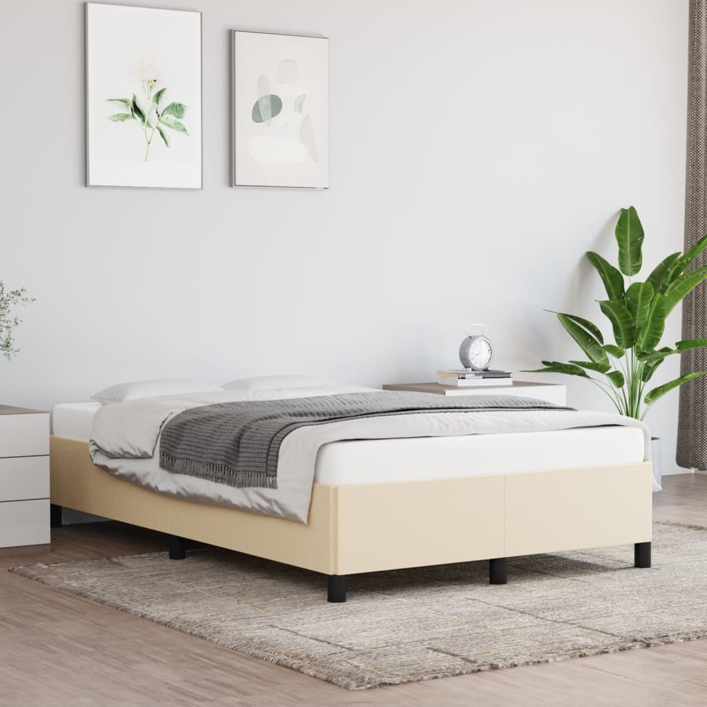 Bedframe stof crèmekleurig 120x200 cm - Griffin Retail