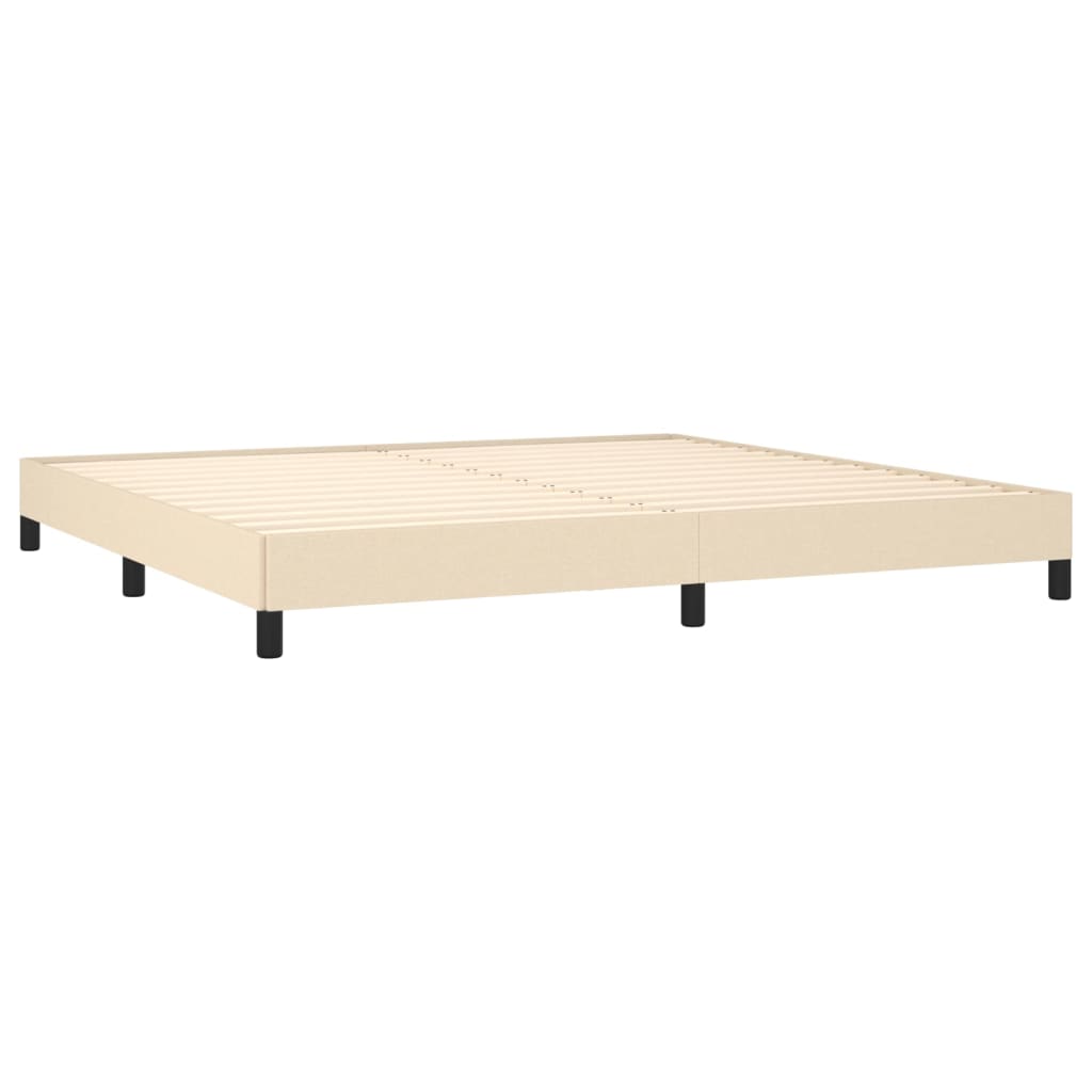 Bedframe stof crèmekleurig 200x200 cm - Griffin Retail