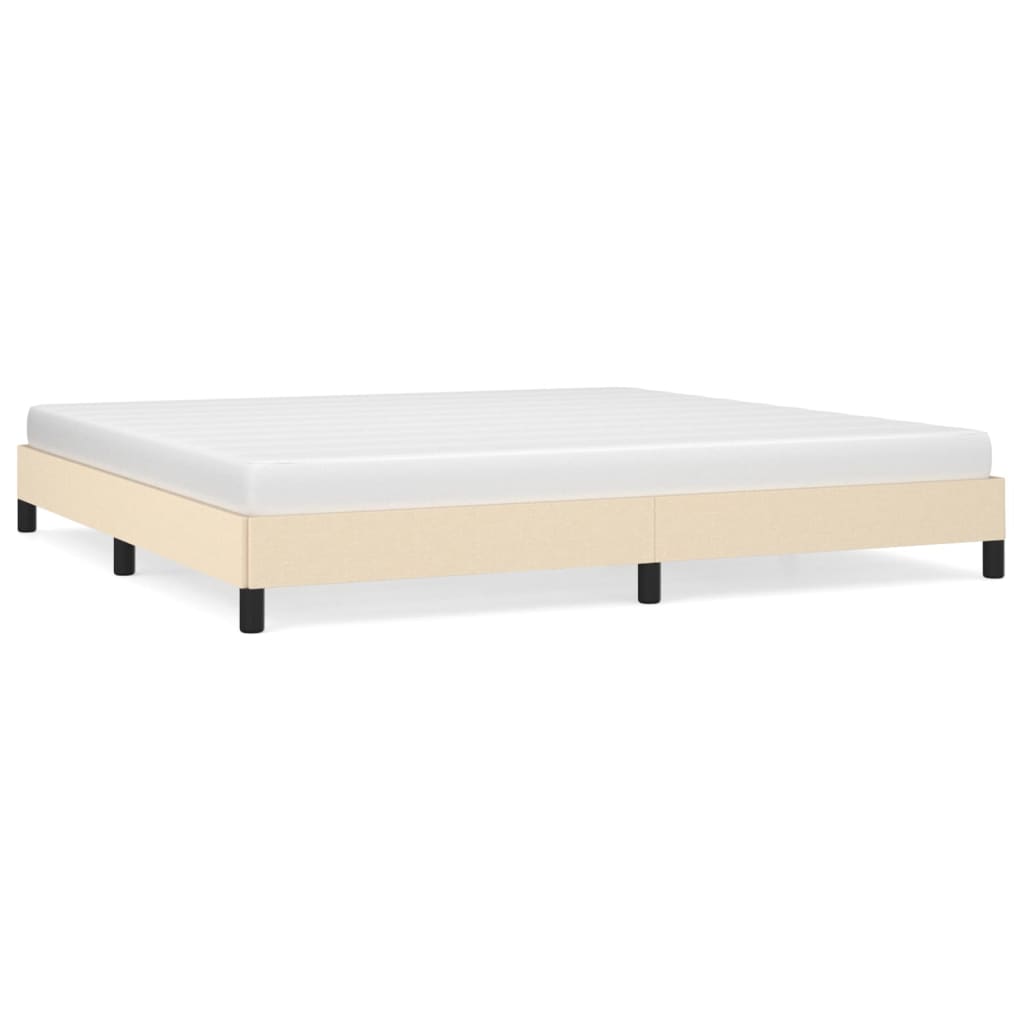 Bedframe stof crèmekleurig 200x200 cm - Griffin Retail