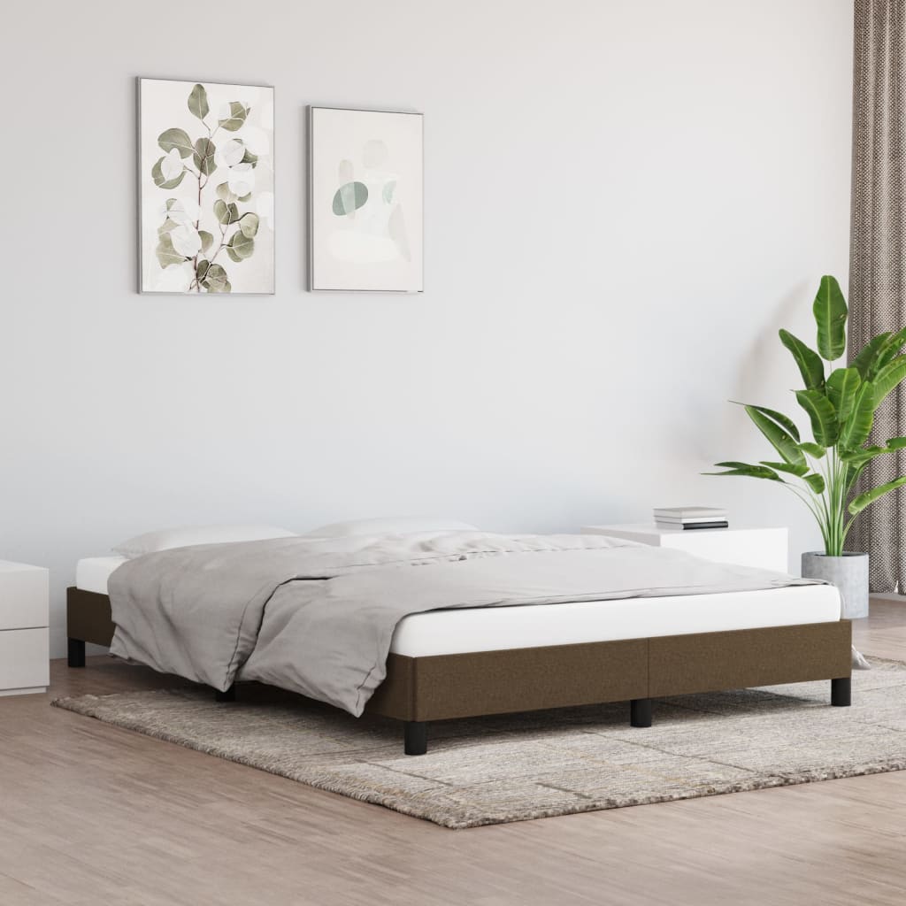 Bedframe stof donkerbruin 140x190 cm - Griffin Retail