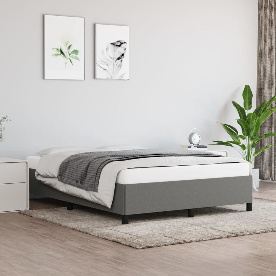 Bedframe stof donkergrijs 140x200 cm - Griffin Retail