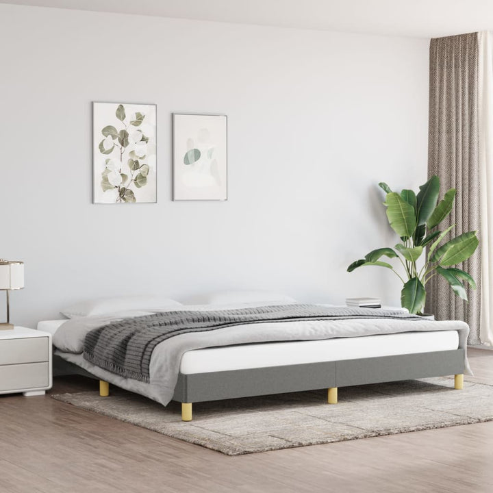 Bedframe stof donkergrijs 200x200 cm - Griffin Retail