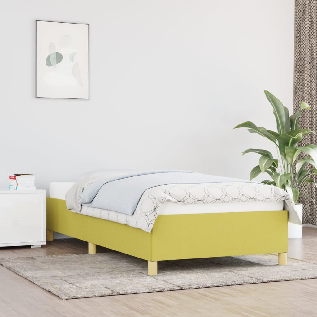 Bedframe stof groen 90x200 cm - Griffin Retail