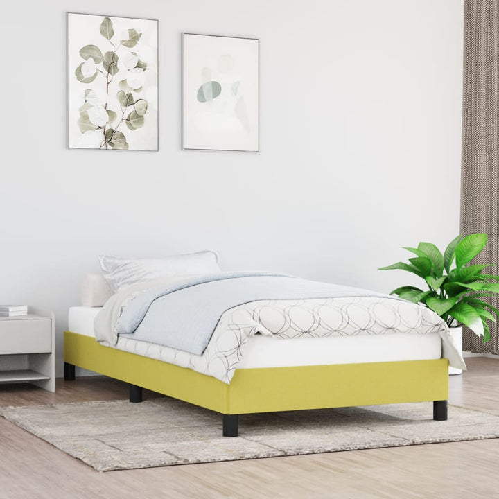 Bedframe stof groen 90x200 cm - Griffin Retail