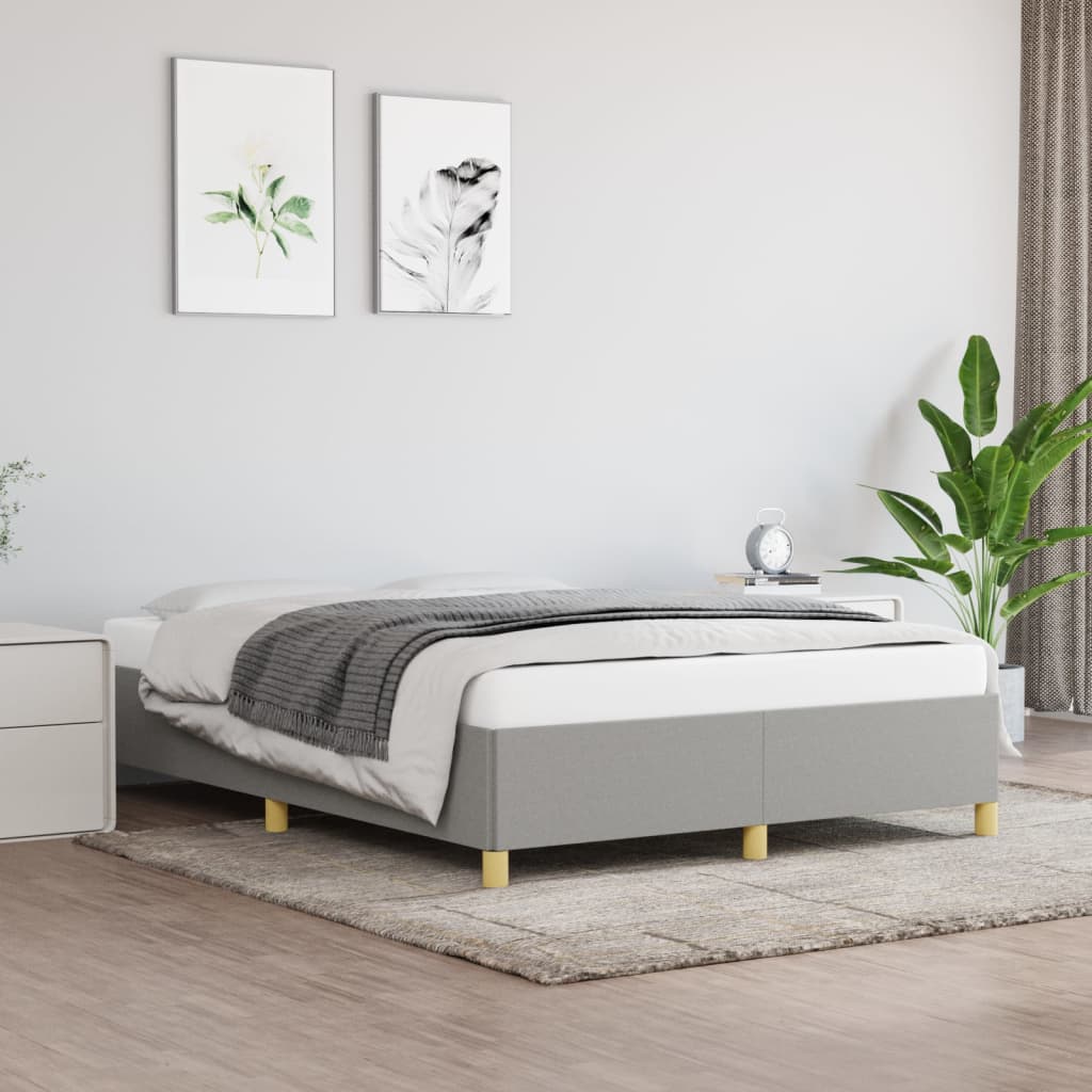 Bedframe stof lichtgrijs 140x190 cm - Griffin Retail