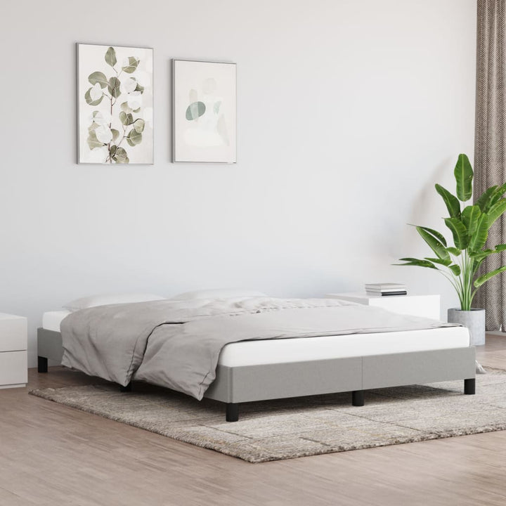 Bedframe stof lichtgrijs 140x190 cm - Griffin Retail