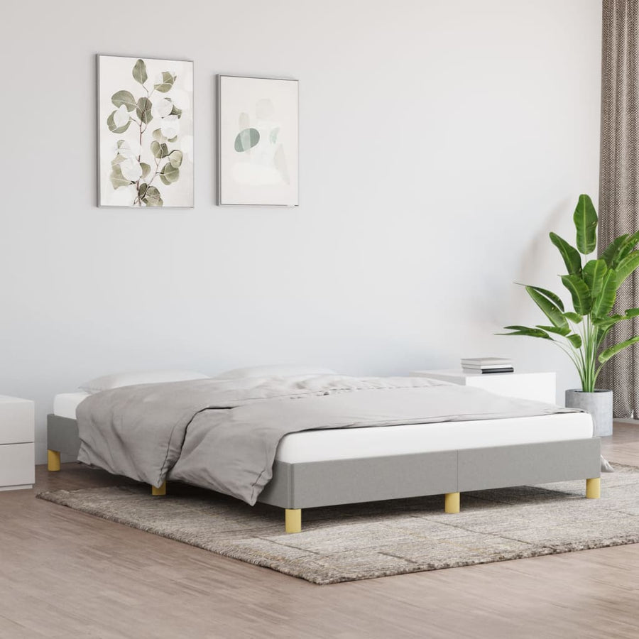 Bedframe stof lichtgrijs 140x200 cm - Griffin Retail