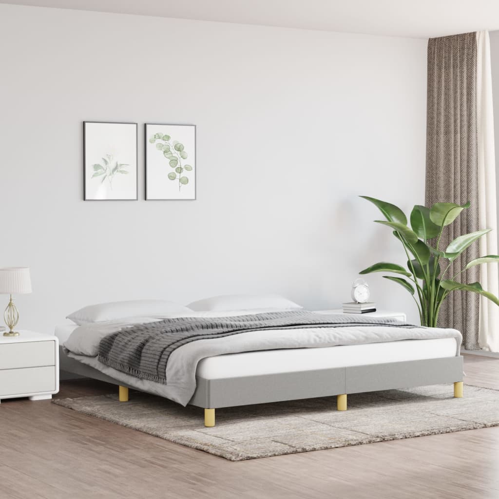 Bedframe stof lichtgrijs 180x200 cm - Griffin Retail