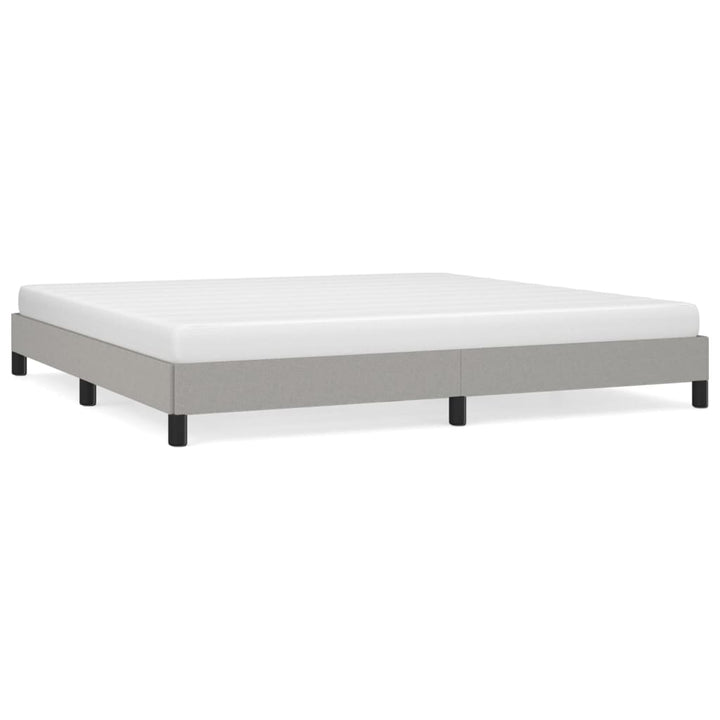 Bedframe stof lichtgrijs 200x200 cm - Griffin Retail