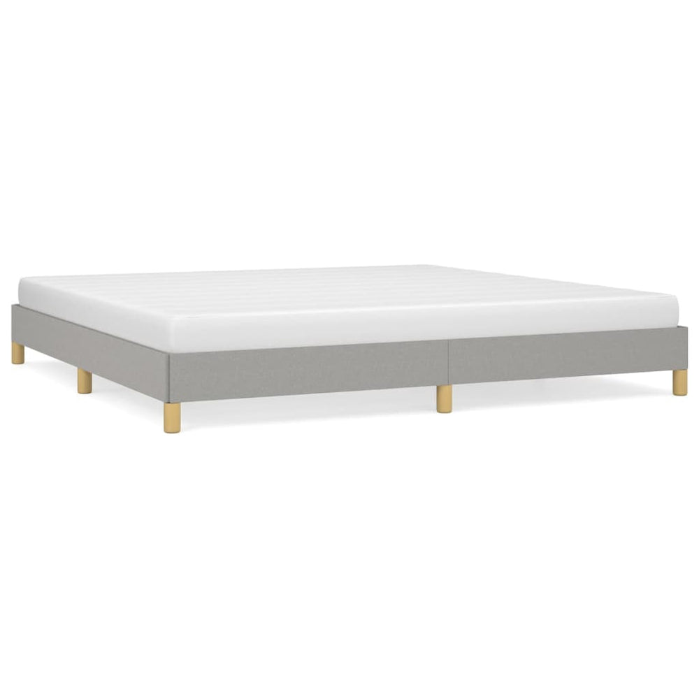 Bedframe stof lichtgrijs 200x200 cm - Griffin Retail