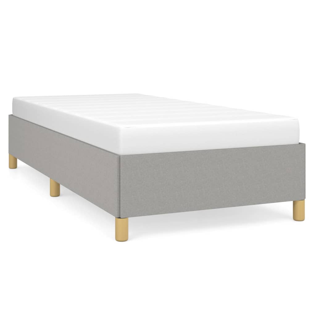 Bedframe stof lichtgrijs 90x200 cm - Griffin Retail