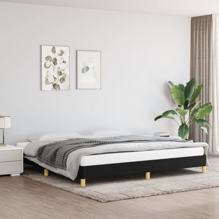 Bedframe stof zwart 200x200 cm - Griffin Retail