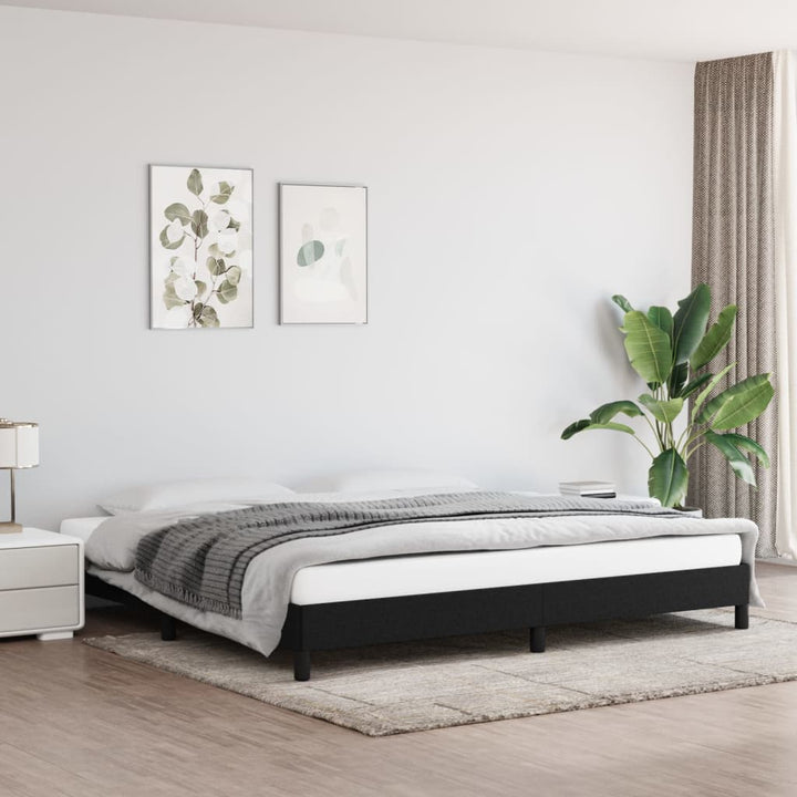 Bedframe stof zwart 200x200 cm - Griffin Retail