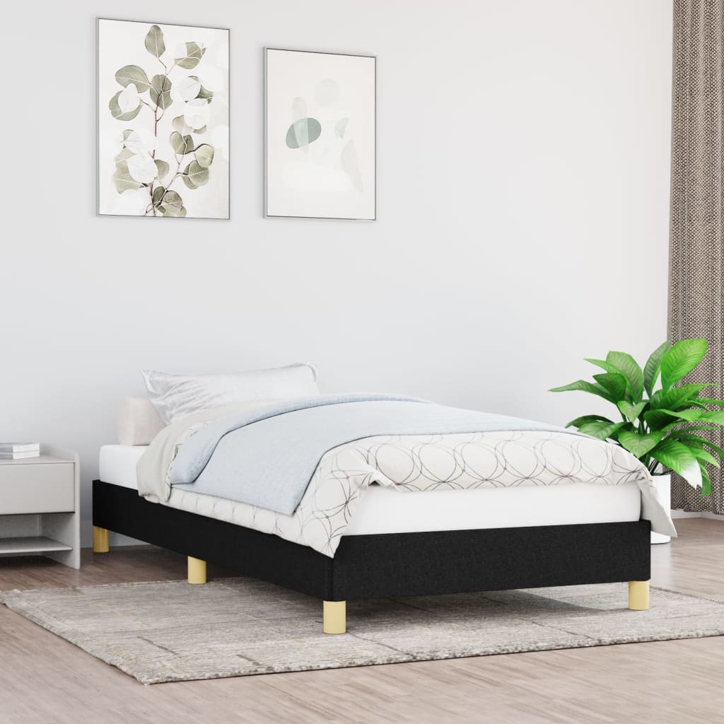 Bedframe stof zwart 80x200 cm - Griffin Retail