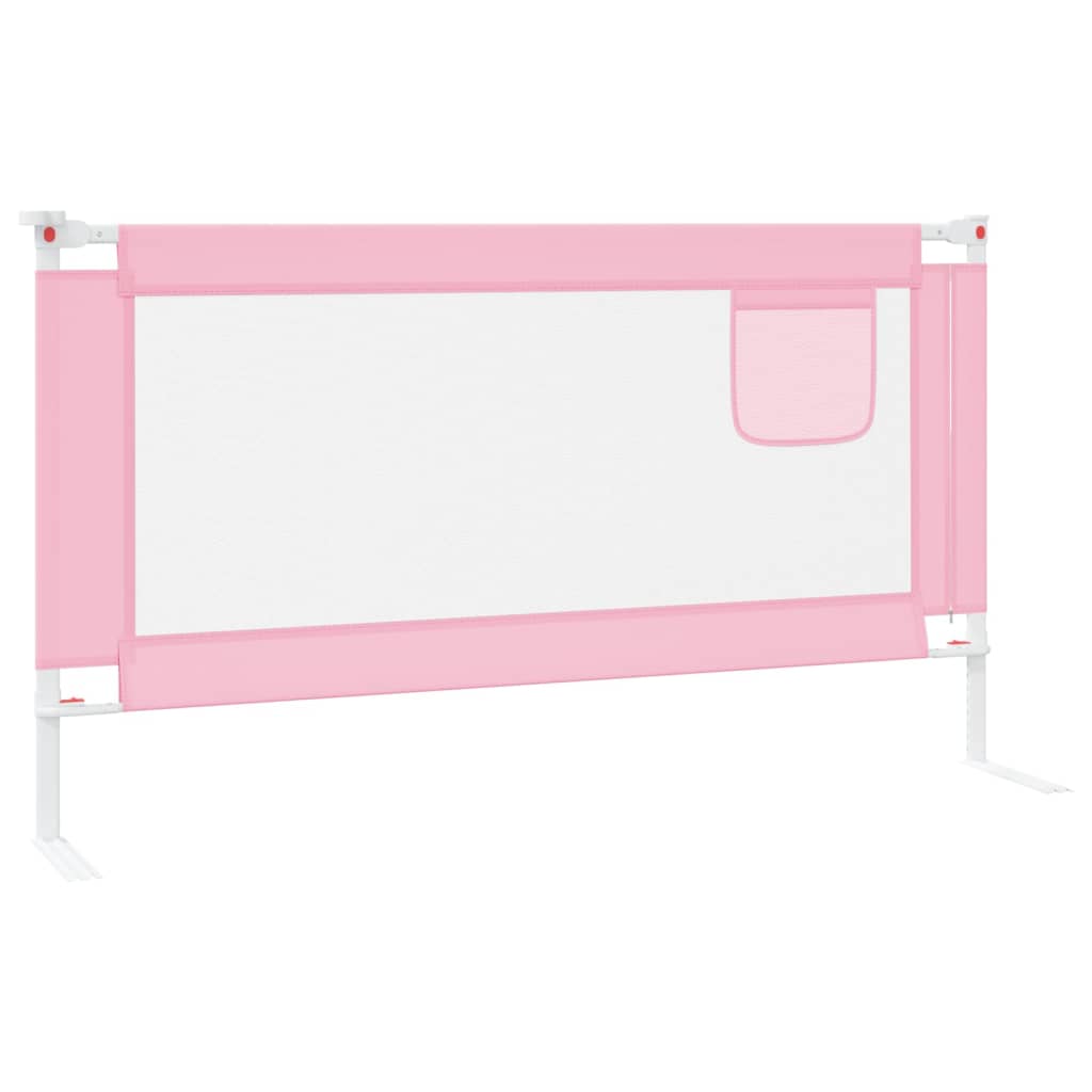 Bedhekje peuter 150x25 cm stof roze - Griffin Retail