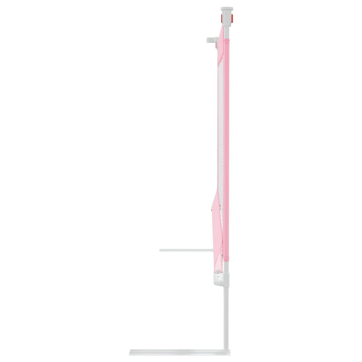 Bedhekje peuter 180x25 cm stof roze - Griffin Retail