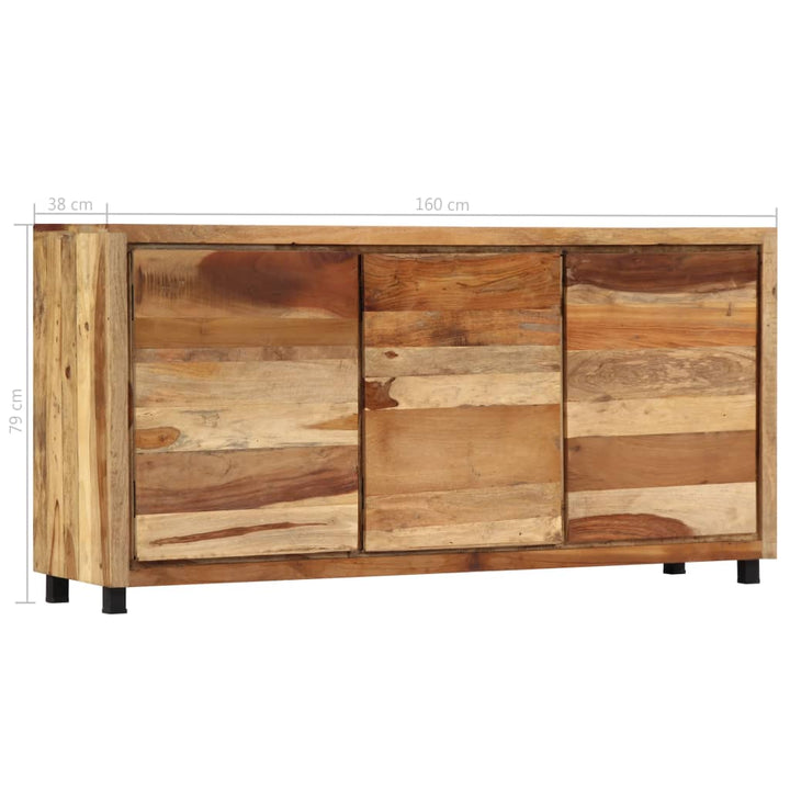 Bijzetkast 160x38x79 cm massief gerecycled hout - Griffin Retail