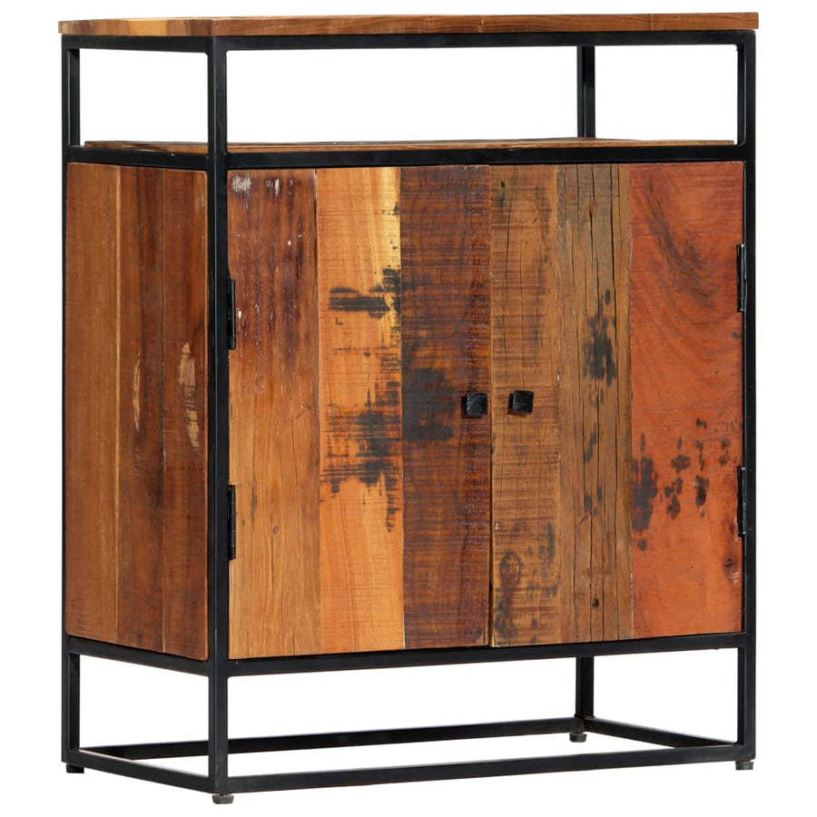 Bijzetkast 60x35x76 cm massief gerecycled hout en staal - Griffin Retail