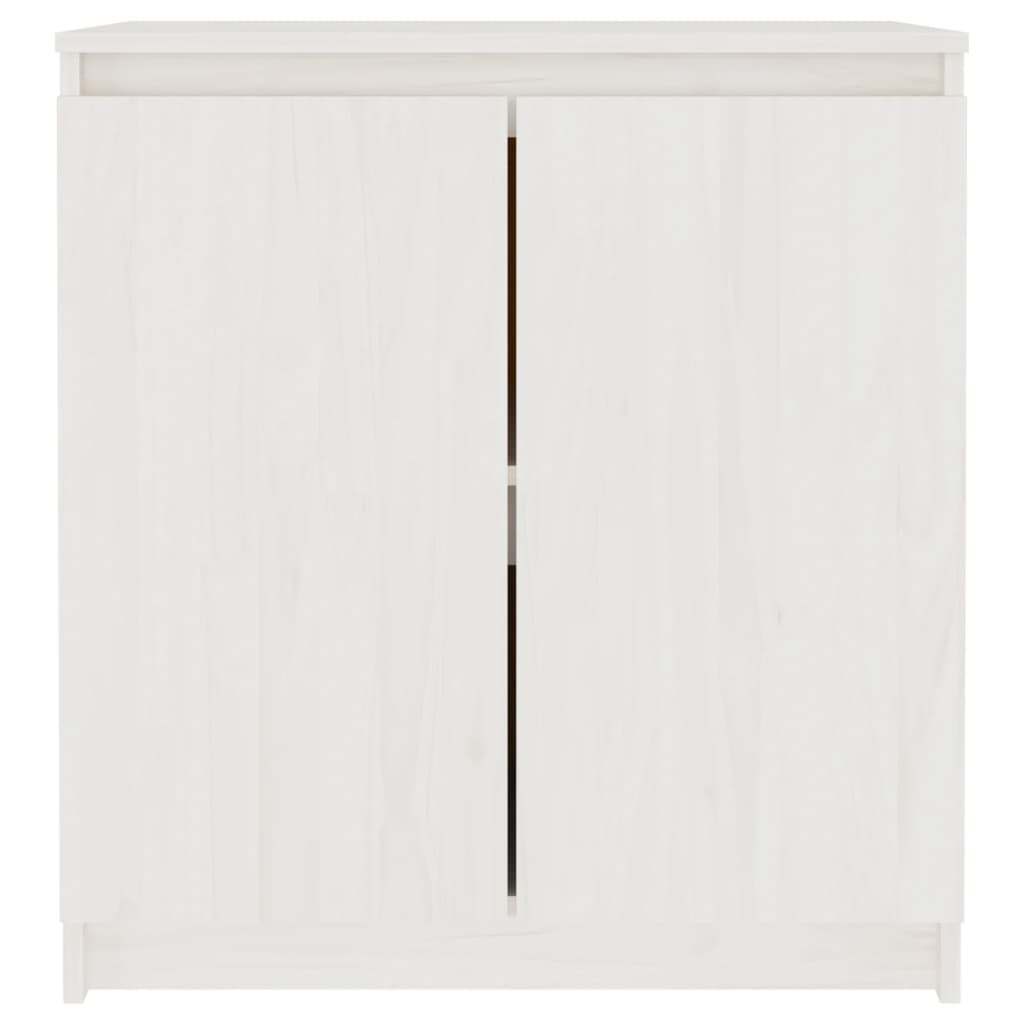 Bijzetkast 60x36x65 cm wit massief grenenhout wit - Griffin Retail