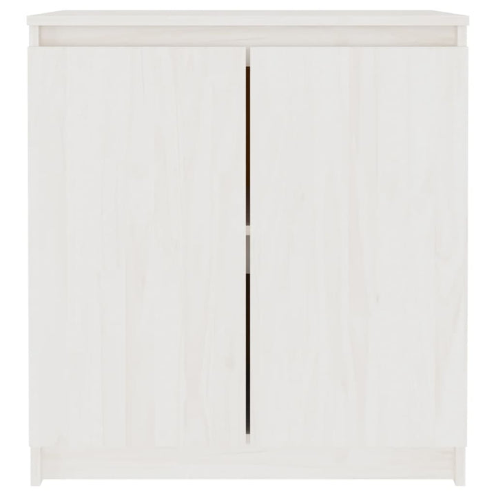 Bijzetkast 60x36x65 cm wit massief grenenhout wit - Griffin Retail