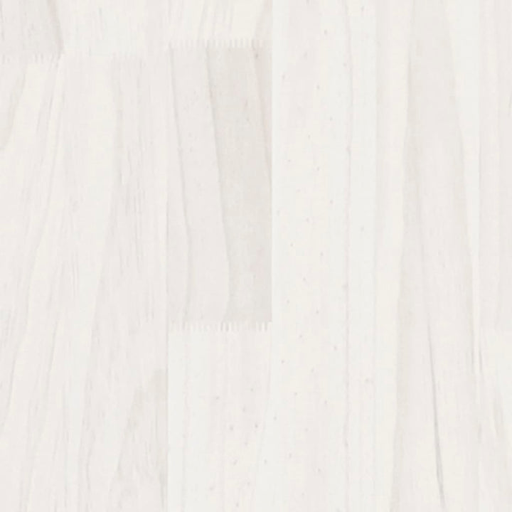 Bijzetkast 60x36x84 cm massief grenenhout wit - Griffin Retail