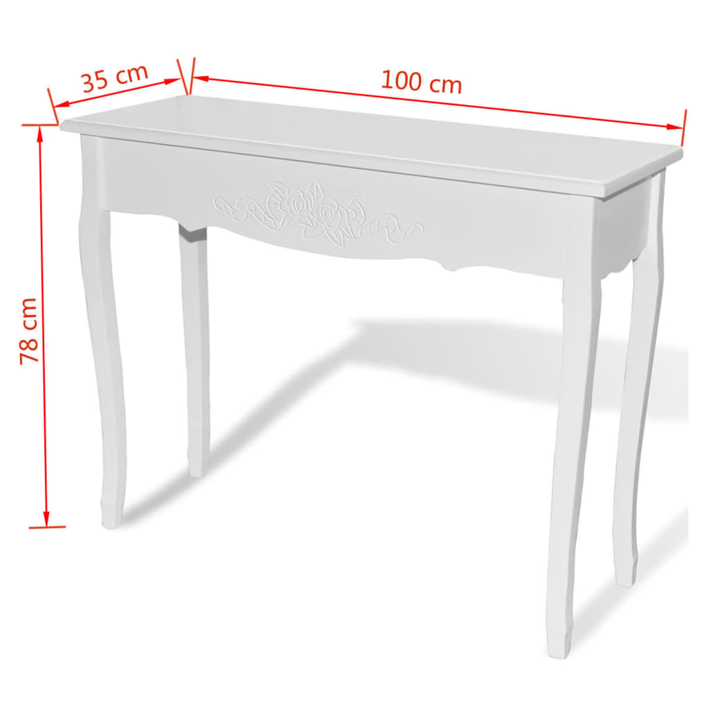 Bijzettafel wit - Griffin Retail