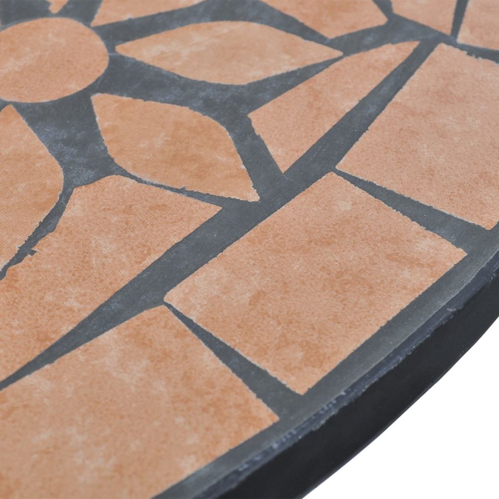 Bistrotafel 60 cm mozaïek terracottakleurig - Griffin Retail