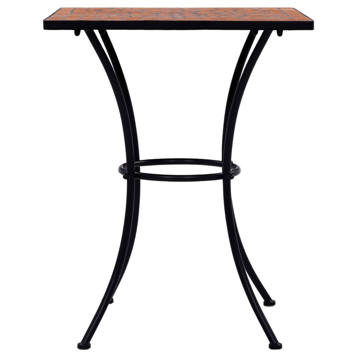 Bistrotafel mozaïek 60 cm keramiek terracottakleurig - Griffin Retail