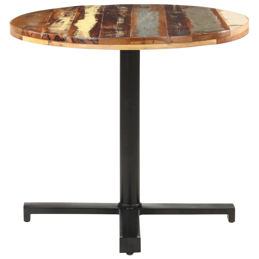 Bistrotafel rond ø˜ 80x75 cm massief gerecycled hout - Griffin Retail