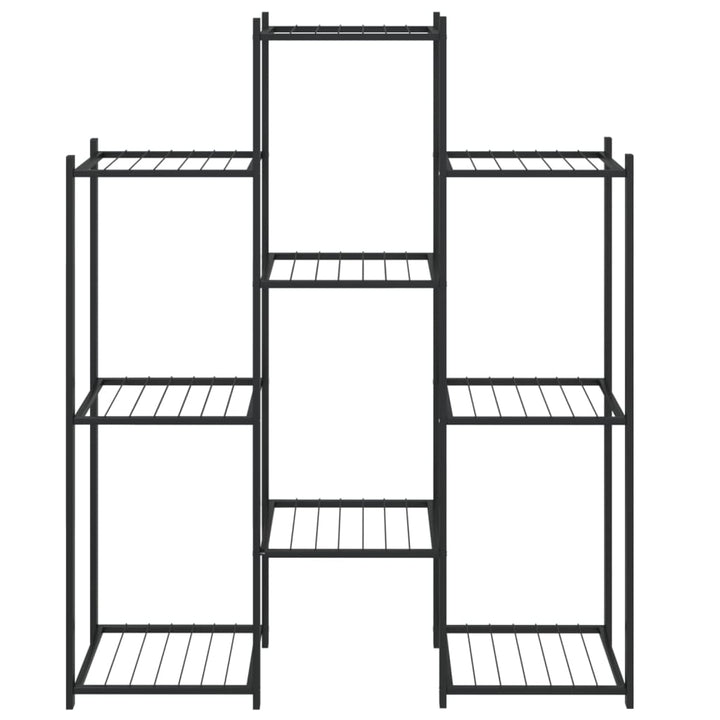 Bloemenstandaard 83x25x100 cm ijzer zwart - Griffin Retail