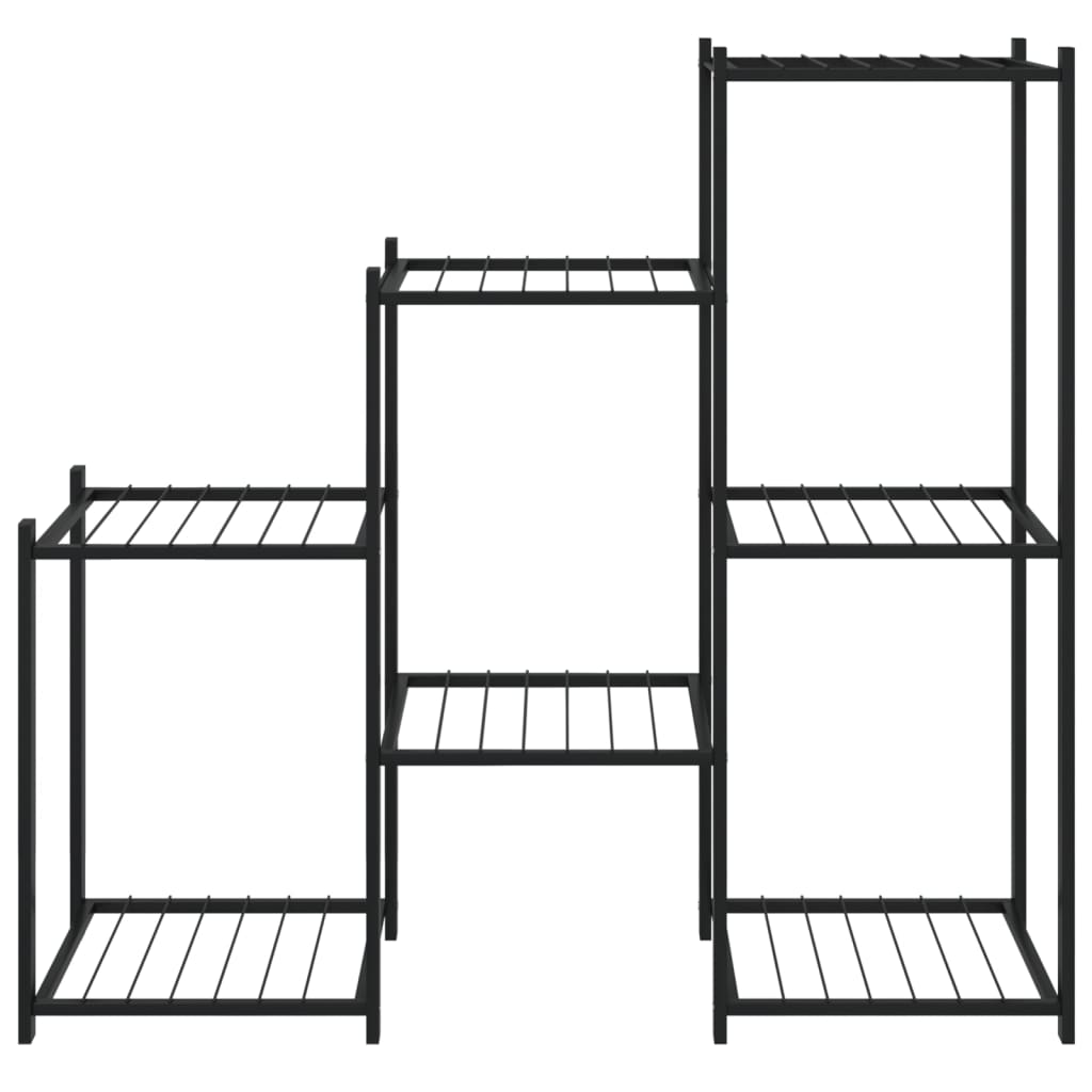 Bloemenstandaard 83x25x80 cm ijzer zwart - Griffin Retail