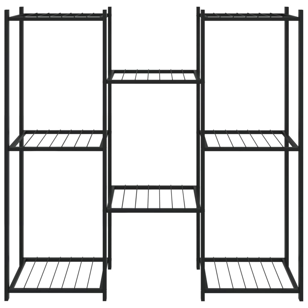 Bloemenstandaard 83x25x80 cm ijzer zwart - Griffin Retail