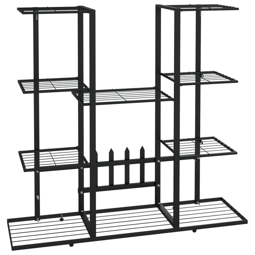 Bloemenstandaard 94,5x25x89 cm ijzer zwart - Griffin Retail