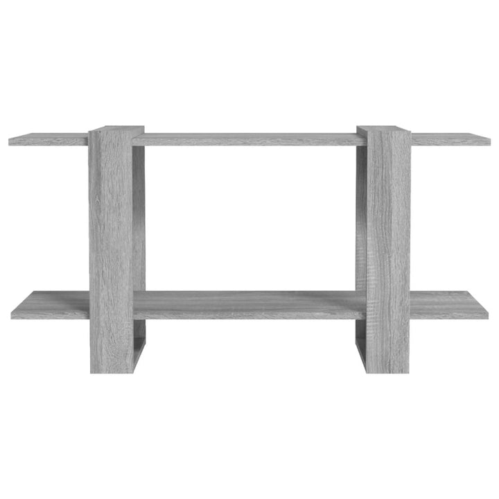 Boekenkast 100x30x51 cm bewerkt hout grijs sonoma eikenkleurig - Griffin Retail