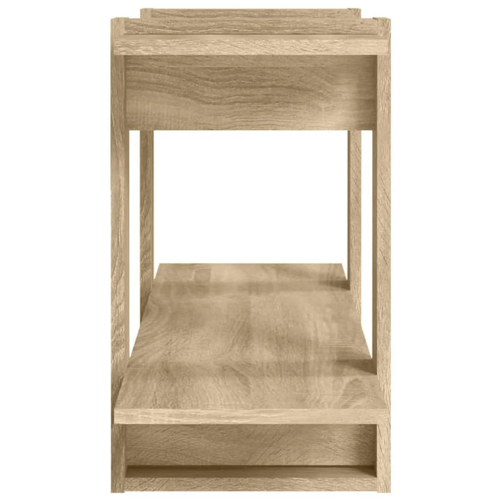 Boekenkast 100x30x51 cm bewerkt hout sonoma eikenkleurig - Griffin Retail