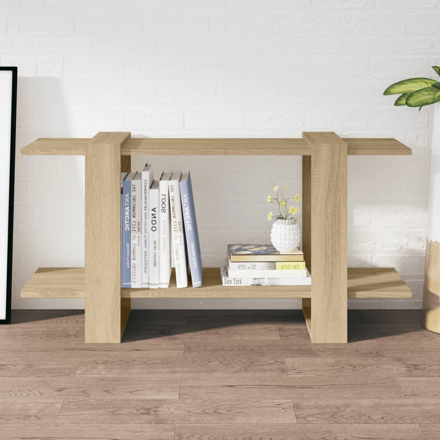 Boekenkast 100x30x51 cm bewerkt hout sonoma eikenkleurig - Griffin Retail