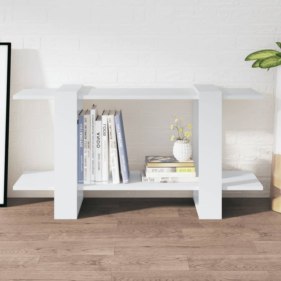 Boekenkast 100x30x51 cm bewerkt hout wit - Griffin Retail