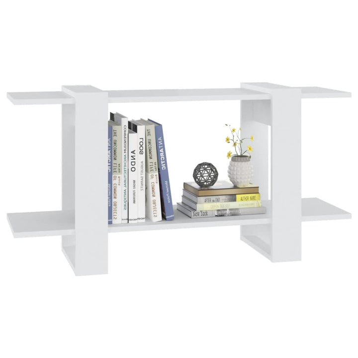 Boekenkast 100x30x51 cm bewerkt hout wit - Griffin Retail