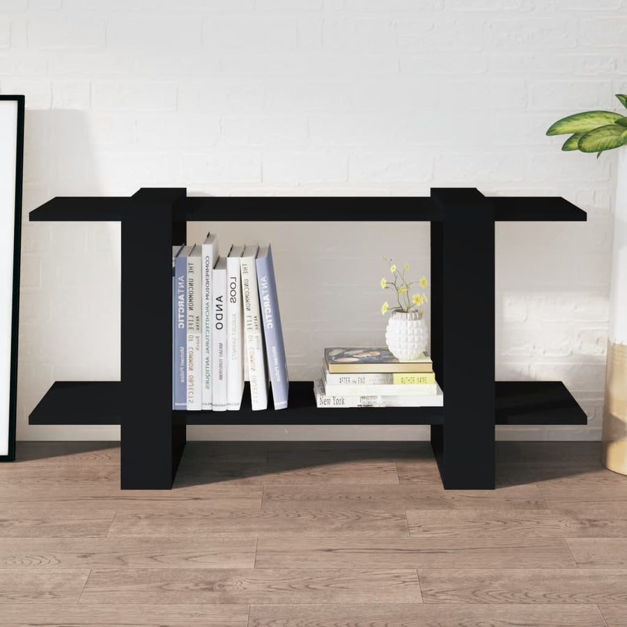 Boekenkast 100x30x51 cm bewerkt hout zwart - Griffin Retail