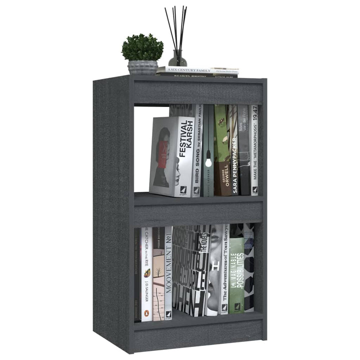 Boekenkast 40x30x71,5 cm massief grenenhout grijs - Griffin Retail